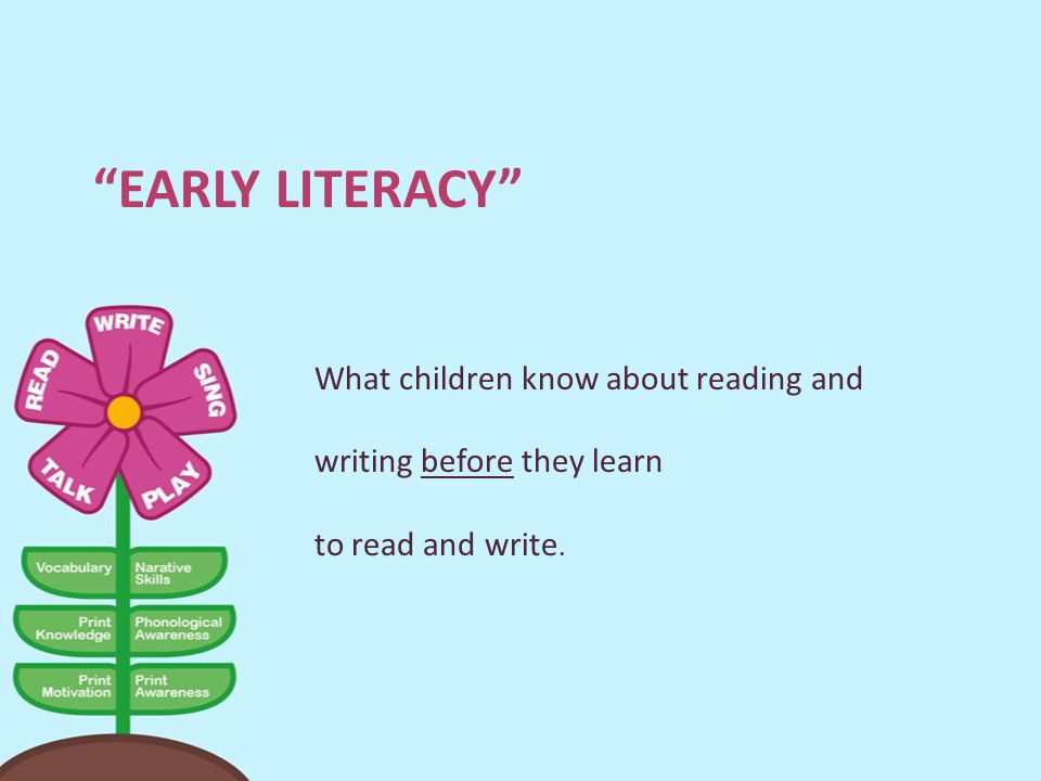 Early literacy in education essay